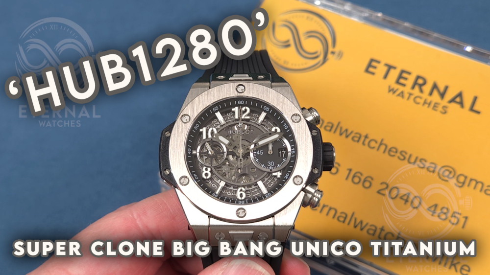 HUBLOT - SUPER CLONE Big Bang Unico 42mm TI/RU Skeleton Dial BBF HUB1280