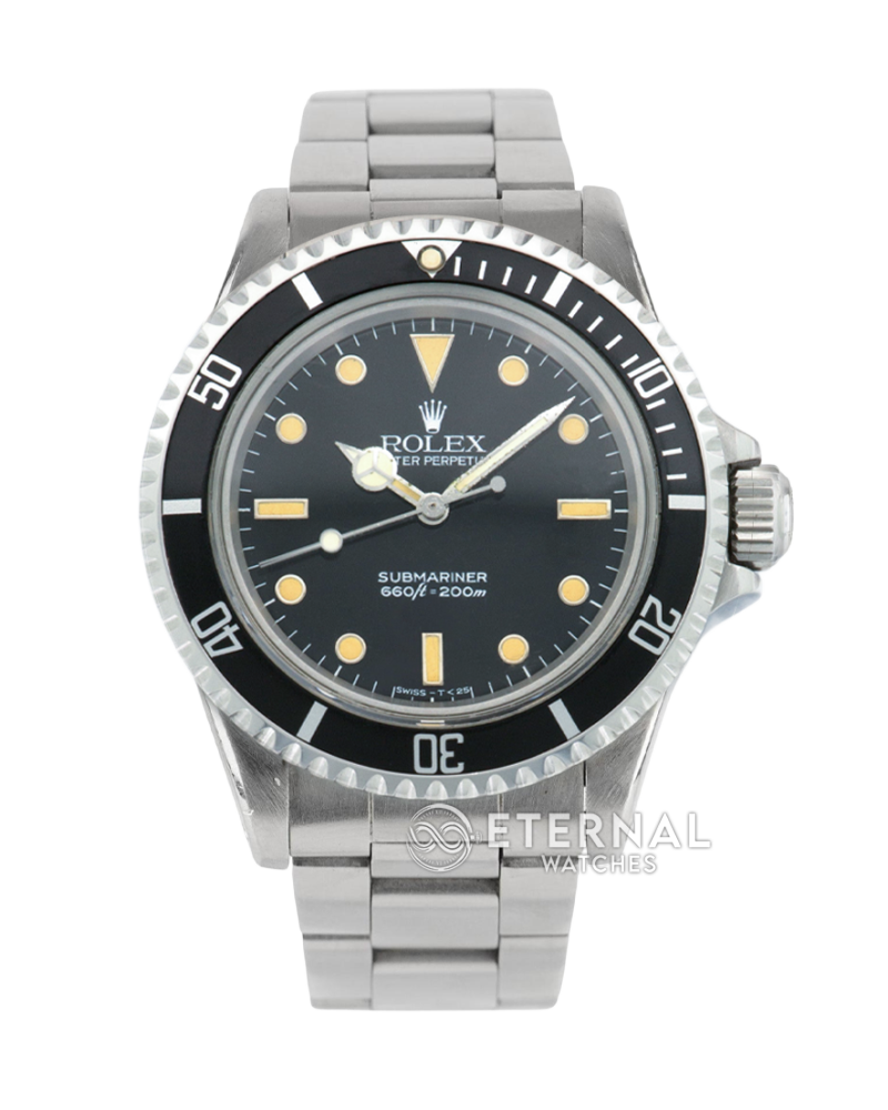 ROLEX - Submariner 200M-660ft Vintage No Date Ref. 5513 SS/SS Black Dial
