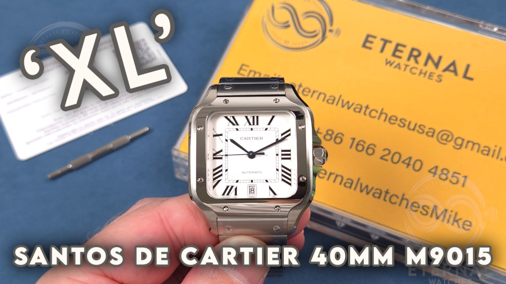 CARTIER - Santos De Cartier 40mm XL SS/SS White Dial BVF M9015