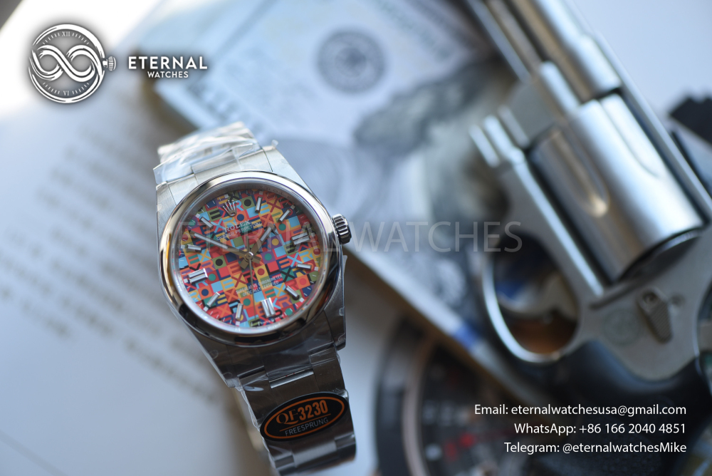 ROLEX - SUPER CLONE Oyster Perpetual 126000 41mm SS/SS Celebration Dial QF JH3230 (Free Sprung)