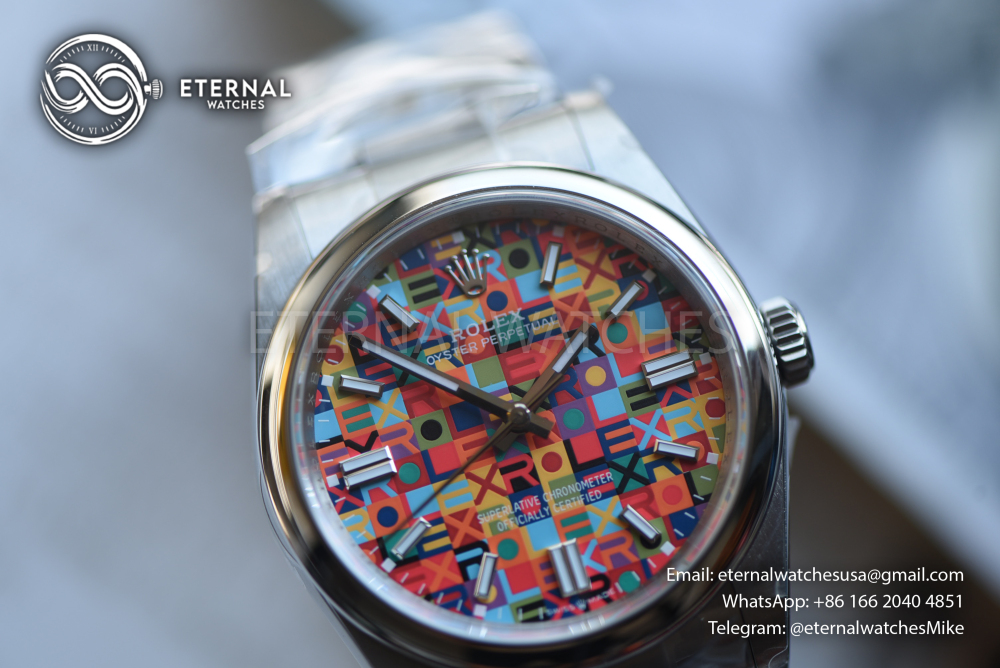 ROLEX - SUPER CLONE Oyster Perpetual 126000 41mm SS/SS Celebration Dial QF JH3230 (Free Sprung)
