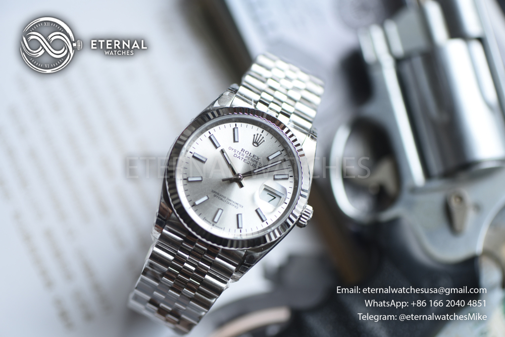 ROLEX - SUPER CLONE DateJust 126334 41mm SS/STK Silver Dial V2 VSF 3235