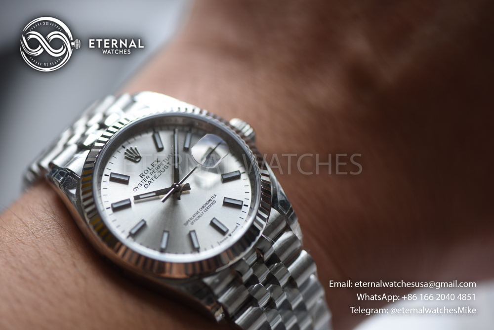 ROLEX - SUPER CLONE DateJust 126334 41mm SS/STK Silver Dial V2 VSF 3235