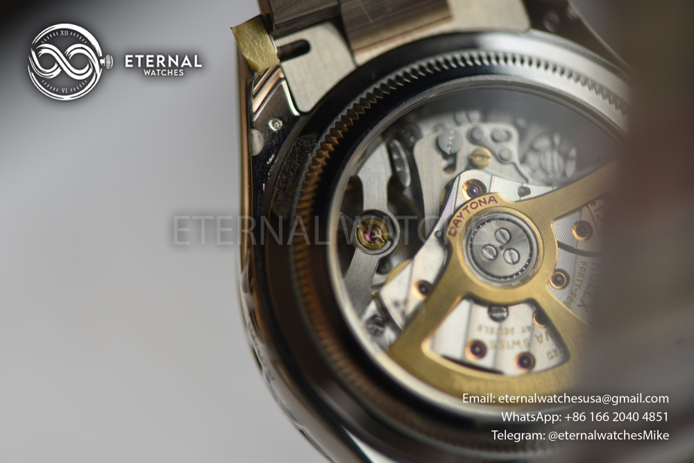 ROLEX - Super Clone Cosmograph Daytona 126506 40mm SS/SS Ice-Blue/Diamond VSF DD4131 (Weight Adjusted, Free Sprung)
