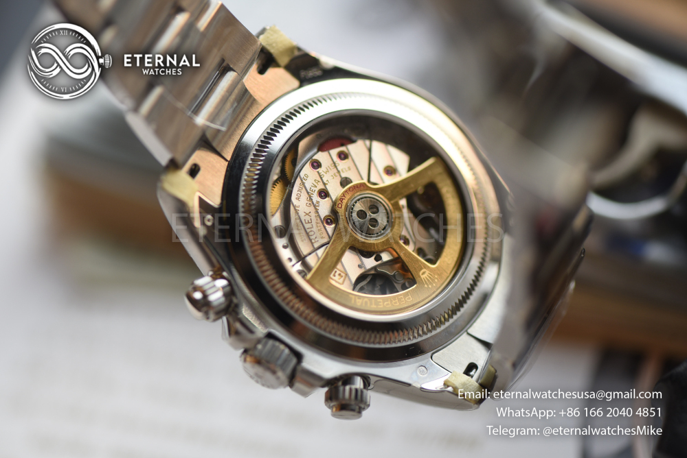 ROLEX - SUPER CLONE Daytona 126506 40mm SS/SS Ice-Blue/Stk VSF V3 DD4131 (Weight Adjusted, Free Sprung)