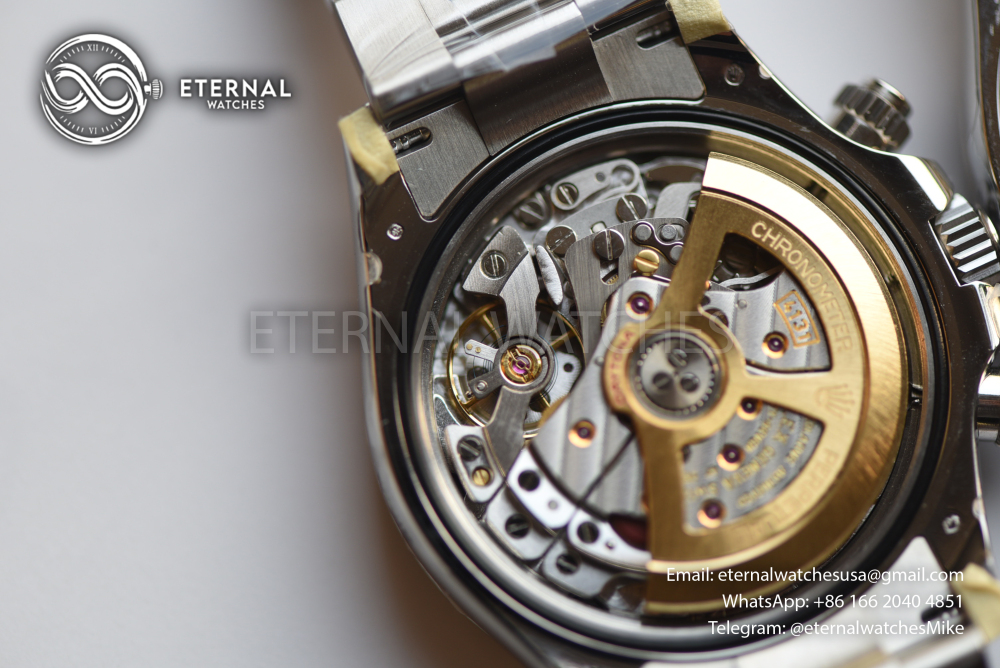 ROLEX - SUPER CLONE Daytona 126506 40mm SS/SS Ice-Blue/Stk VSF V3 DD4131 (Weight Adjusted, Free Sprung)
