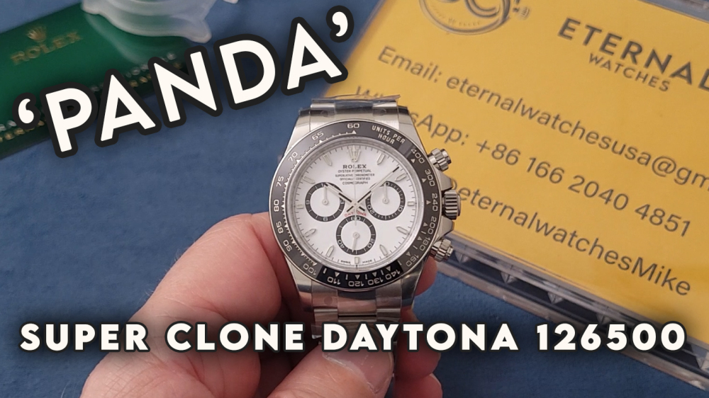 ROLEX - SUPER CLONE Daytona 126500 40mm SS/SS White Dial VSF DD4130