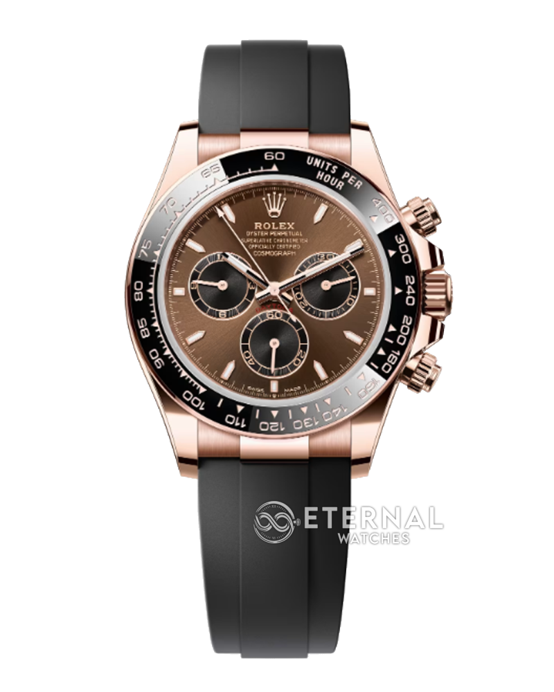 ROLEX - SUPER CLONE Cosmograph Daytona 126518 40mm RG/RU Chocolate RCF DD4131 (Weight Adjusted)