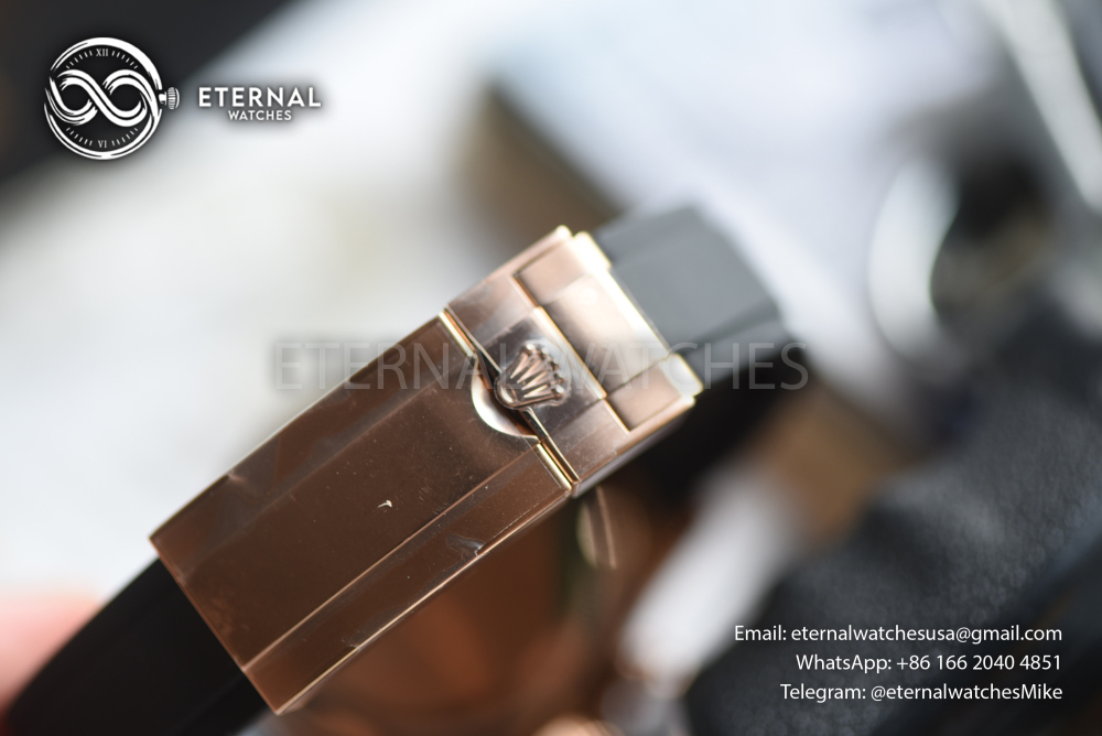 ROLEX - SUPER CLONE Cosmograph Daytona 126518 40mm RG/RU Chocolate RCF DD4131 (Weight Adjusted)
