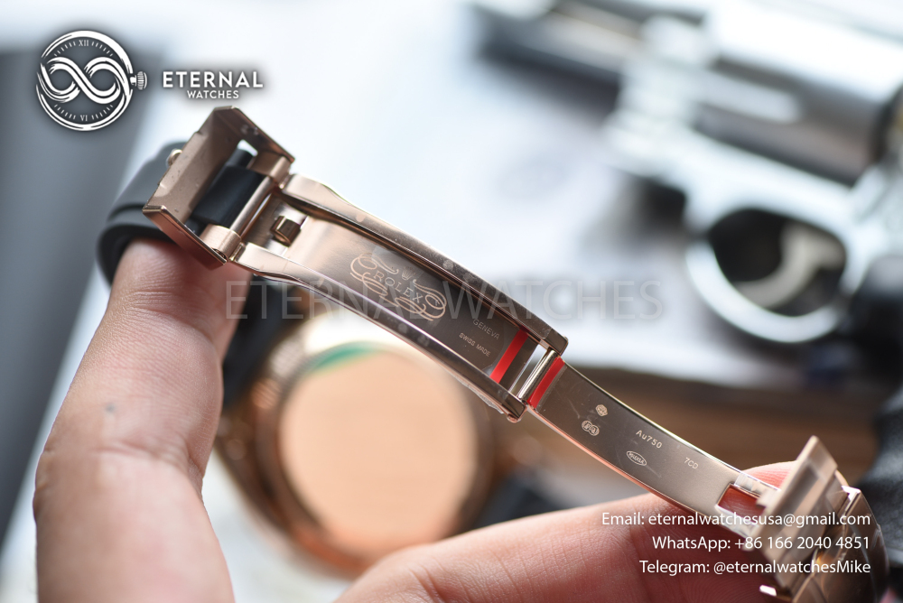 ROLEX - SUPER CLONE Cosmograph Daytona 126518 40mm RG/RU Chocolate RCF DD4131 (Weight Adjusted)