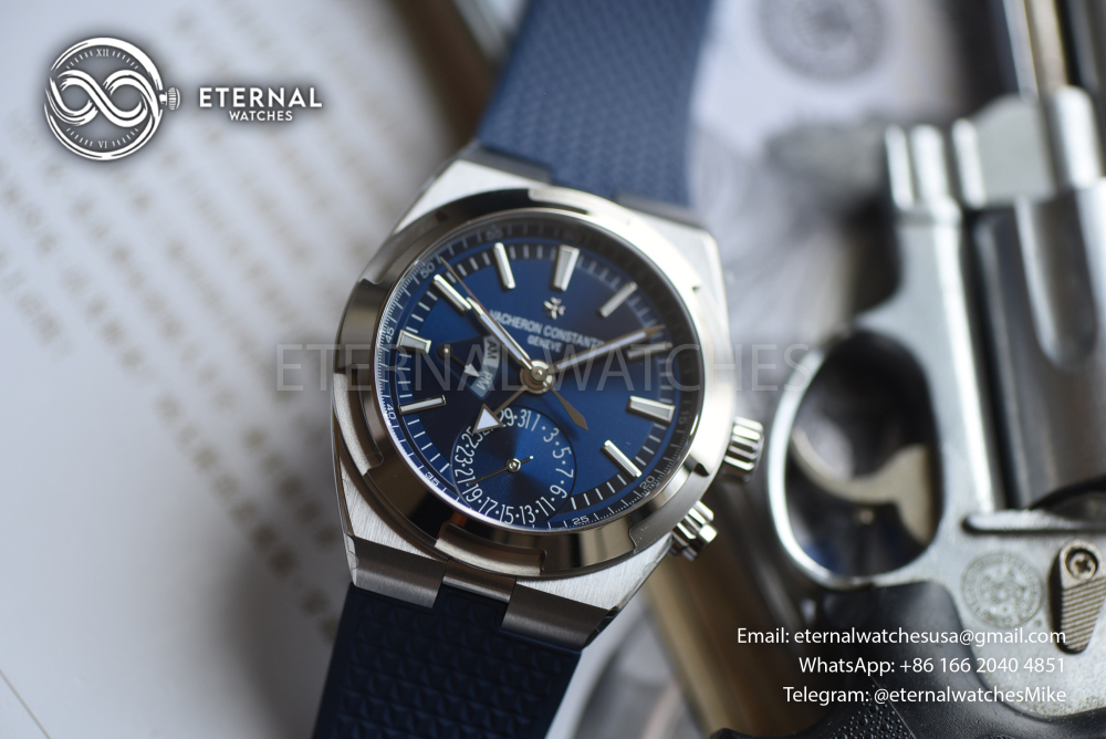 VACHERON CONSTANTIN - SUPER CLONE Overseas Dual Time 41mm SS/RU Blue Dial 7920V/210A-B334