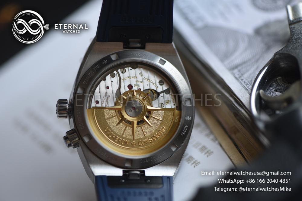 VACHERON CONSTANTIN - SUPER CLONE Overseas Dual Time 41mm SS/RU Blue Dial 7920V/210A-B334