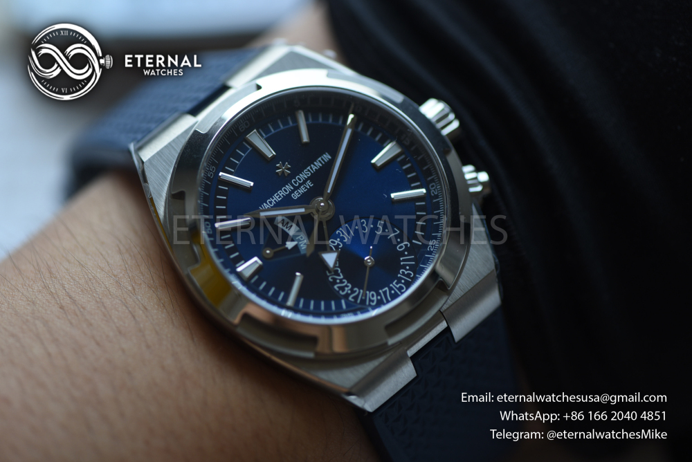 VACHERON CONSTANTIN - SUPER CLONE Overseas Dual Time 41mm SS/RU Blue Dial 7920V/210A-B334