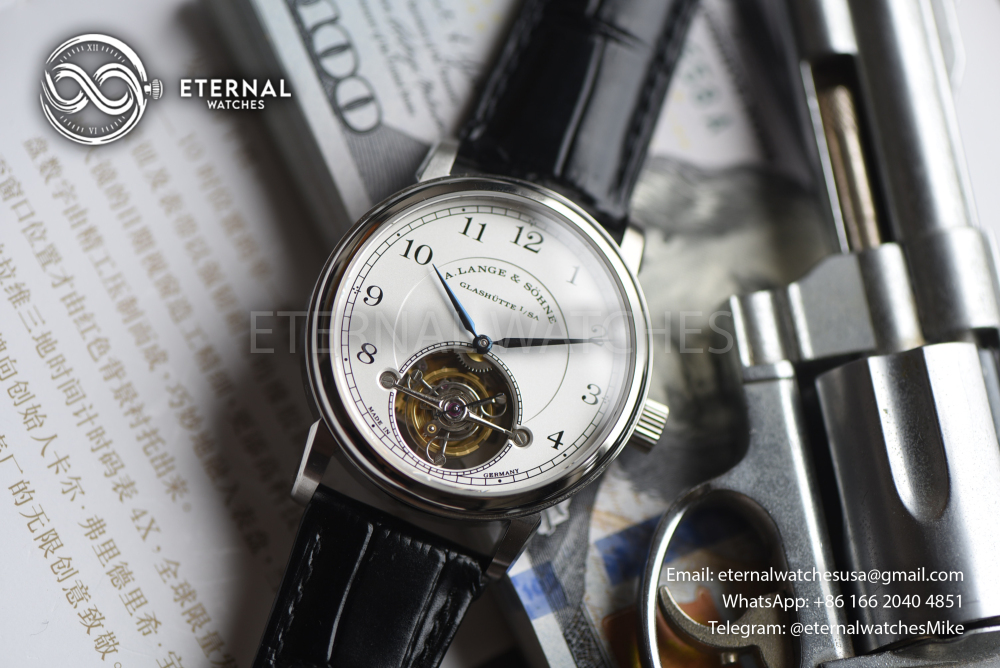 A. LANGE & SOHNE - SUPER CLONE 1815 Tourbillon 39.5mm SS/LE White Dial