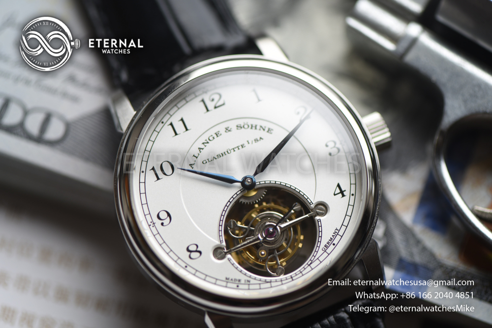 A. LANGE & SOHNE - SUPER CLONE 1815 Tourbillon 39.5mm SS/LE White Dial