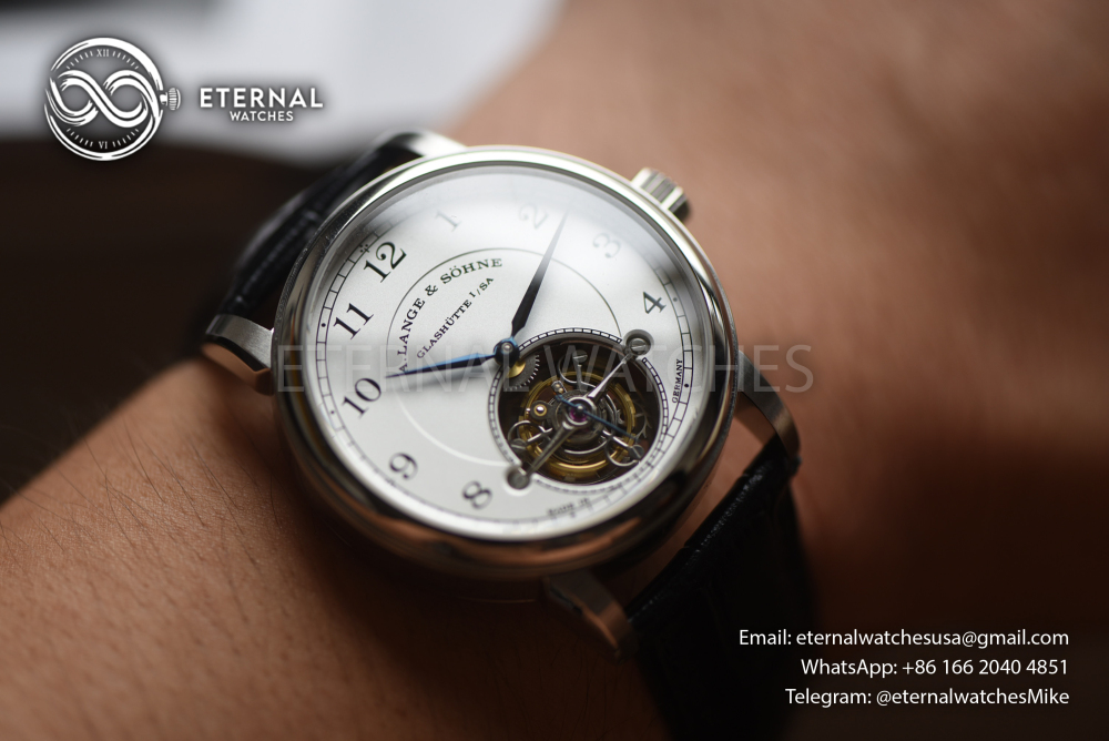 A. LANGE & SOHNE - SUPER CLONE 1815 Tourbillon 39.5mm SS/LE White Dial