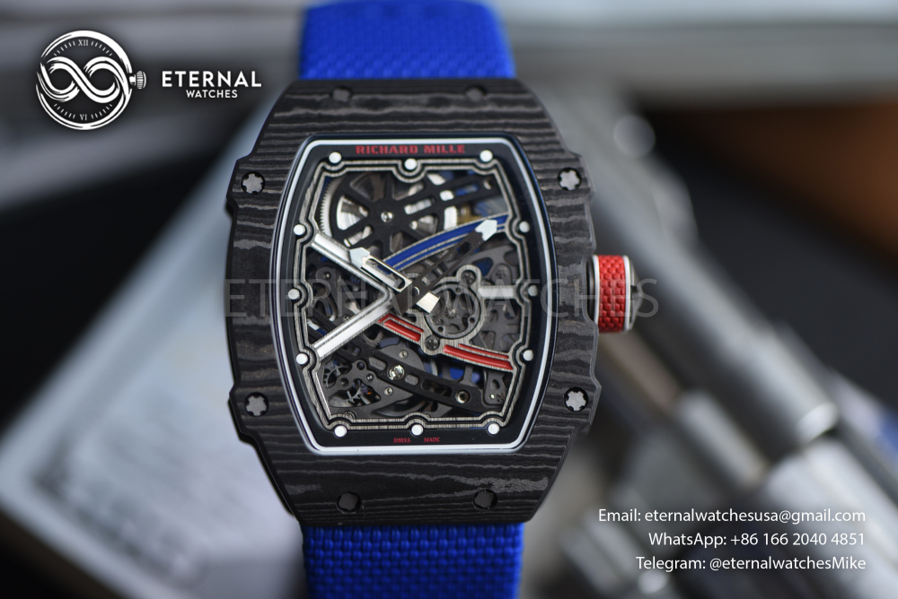 RICHARD MILLE - ETERNAL WATCHES ULTRA MOD RM67-02 France Black TPT Extra Flat