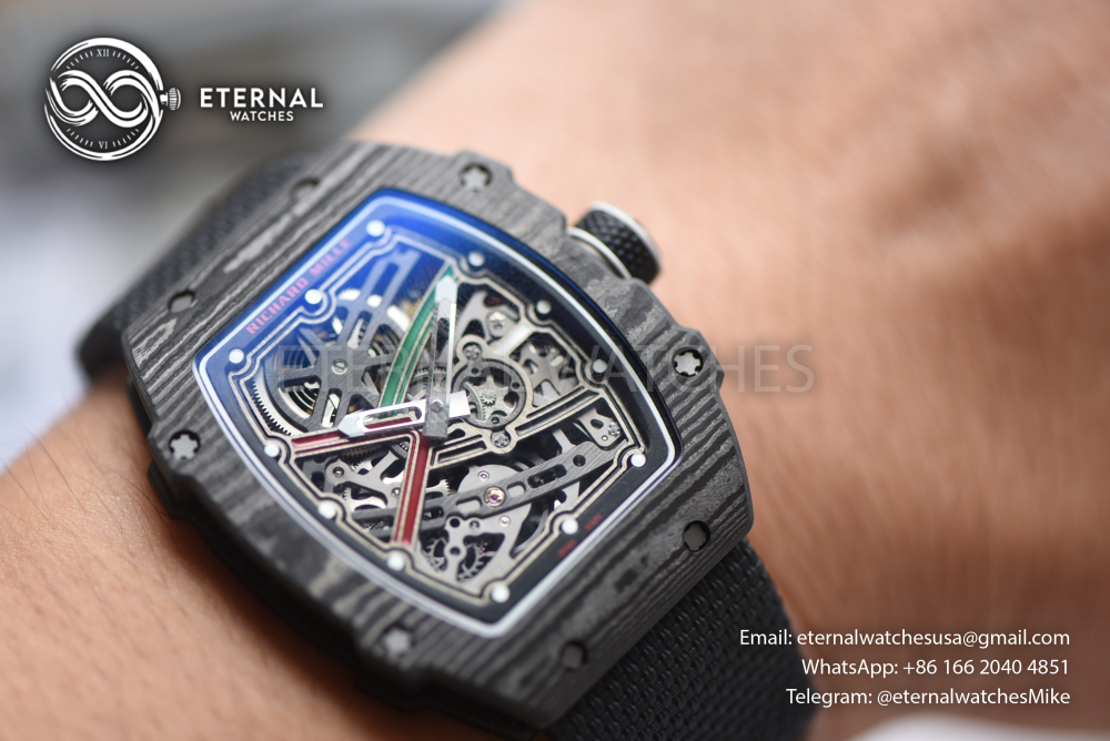 RICHARD MILLE - SUPER CLONE RM67-02 Italy Black NTPT Extra Flat RICH CRMA7