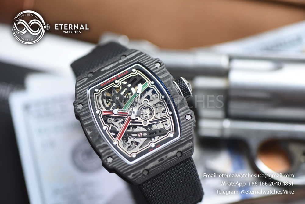 RICHARD MILLE - SUPER CLONE RM67-02 Italy Black NTPT Extra Flat RICH CRMA7