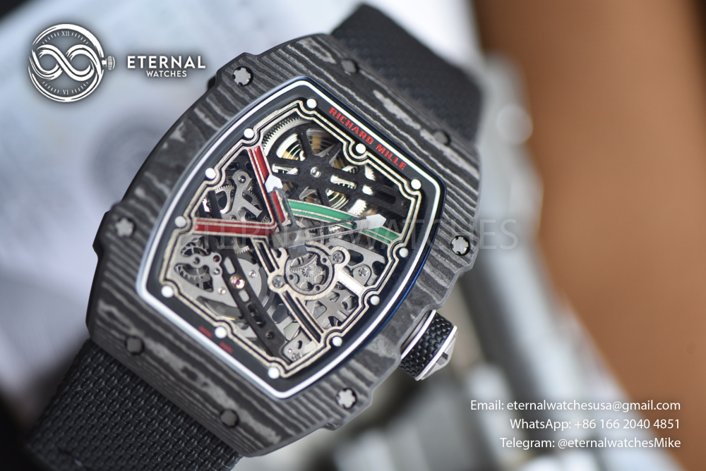 RICHARD MILLE - SUPER CLONE RM67-02 Italy Black NTPT Extra Flat RICH CRMA7