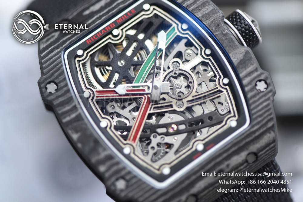 RICHARD MILLE - SUPER CLONE RM67-02 Italy Black NTPT Extra Flat RICH CRMA7