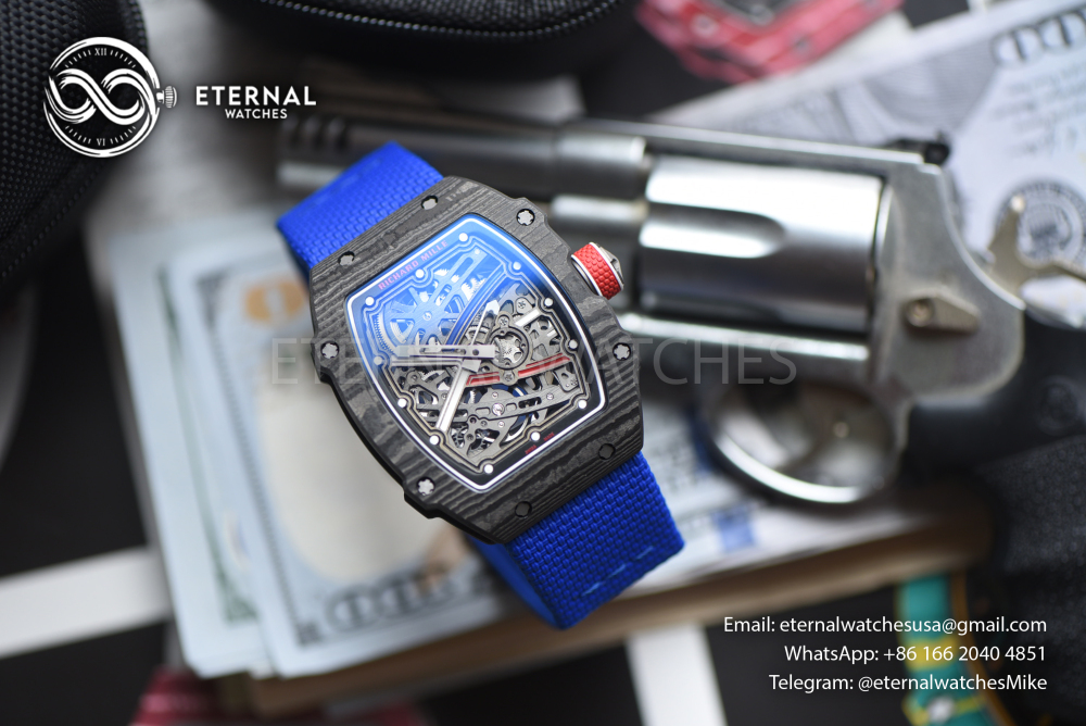 RICHARD MILLE - SUPER CLONE RM67-02 Black NTPT Extra Flat RICH PRO CRMA7 (Movement Upgrade)