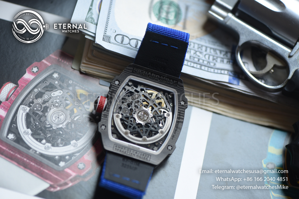 RICHARD MILLE - SUPER CLONE RM67-02 Black NTPT Extra Flat RICH PRO CRMA7 (Movement Upgrade)