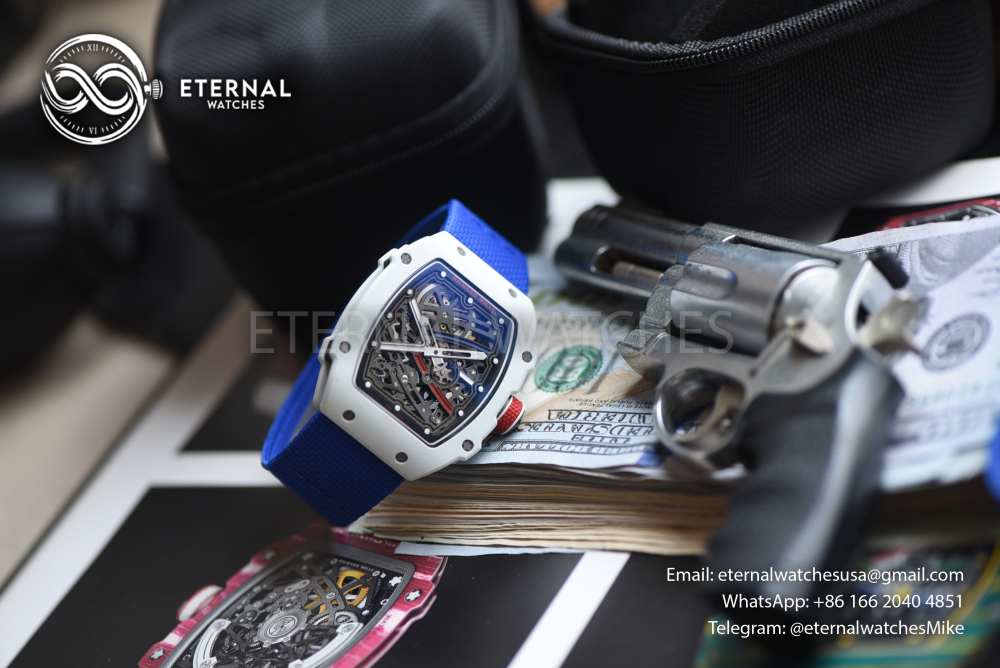 RICHARD MILLE - SUPER CLONE RM67-02 White NTPT Extra Flat RICH PRO CRMA7 (Movement Upgrade)
