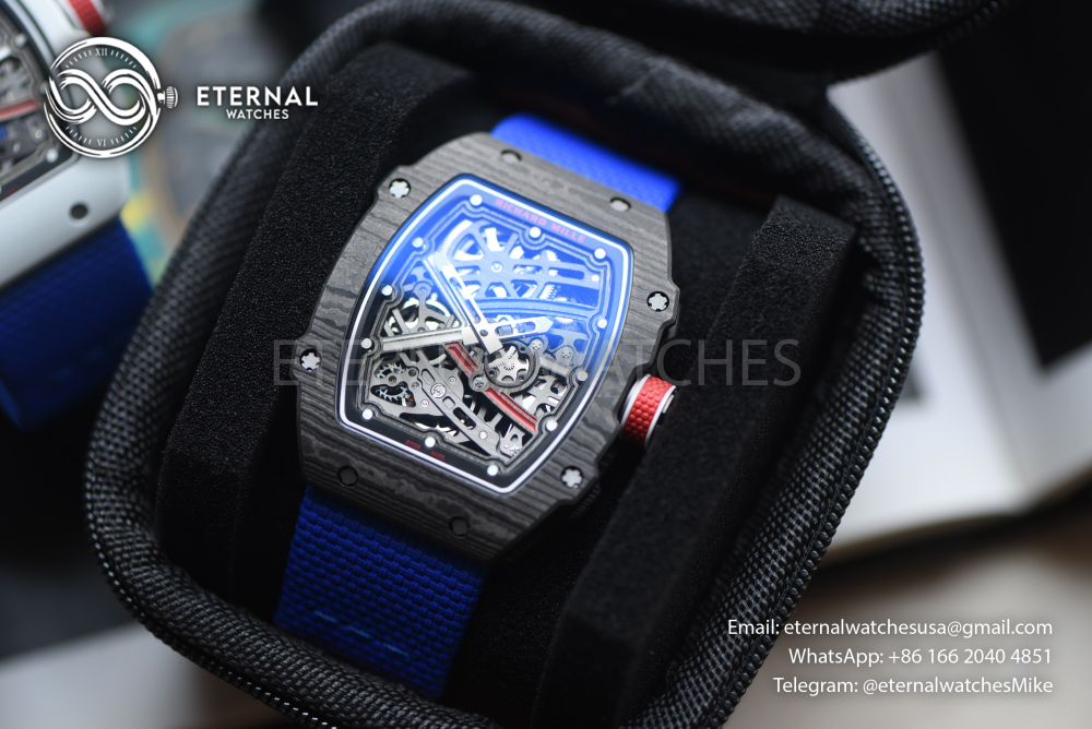 RICHARD MILLE - SUPER CLONE RM67-02 Black NTPT Extra Flat RICH PRO CRMA7 (Movement Upgrade)