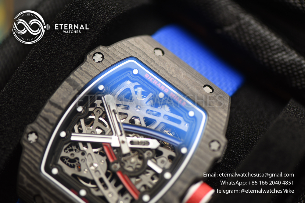 RICHARD MILLE - SUPER CLONE RM67-02 Black NTPT Extra Flat RICH PRO CRMA7 (Movement Upgrade)
