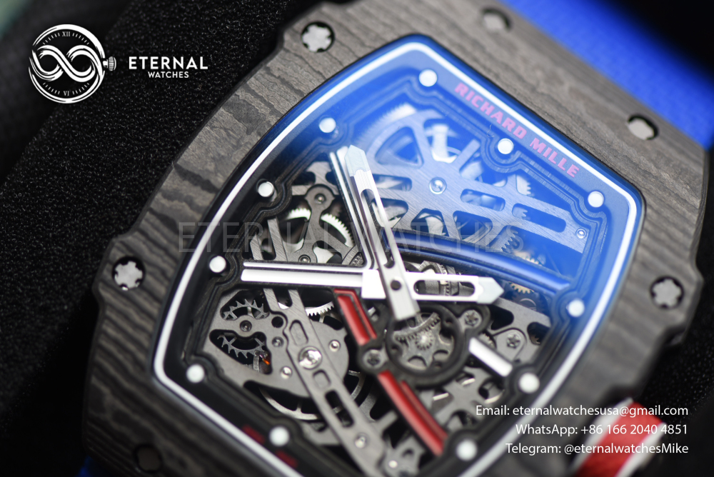 RICHARD MILLE - SUPER CLONE RM67-02 Black NTPT Extra Flat RICH PRO CRMA7 (Movement Upgrade)