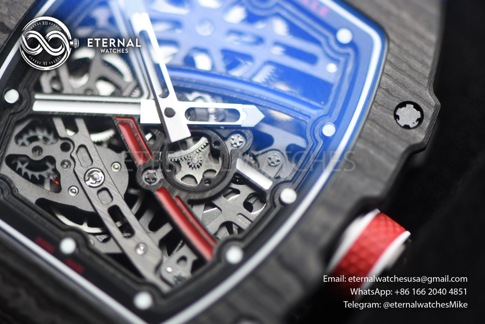 RICHARD MILLE - SUPER CLONE RM67-02 Black NTPT Extra Flat RICH PRO CRMA7 (Movement Upgrade)