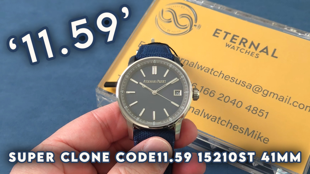 AUDEMARS PIGUET - SUPER CLONE Code11.59 15210ST 41mm SS/LE Blue Dial PPF 4302