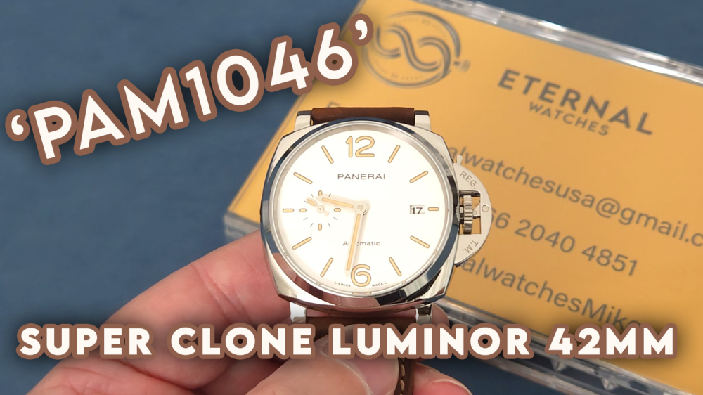 PANERAI - SUPER CLONE Luminor PAM1046 42mm SS/LE White Dial VSF P900