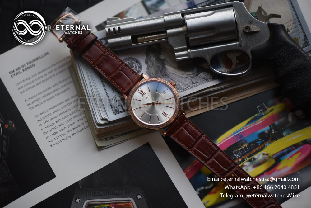 IWC - Portofino Automatic 37mm Diams RG/LE White A7F A2892