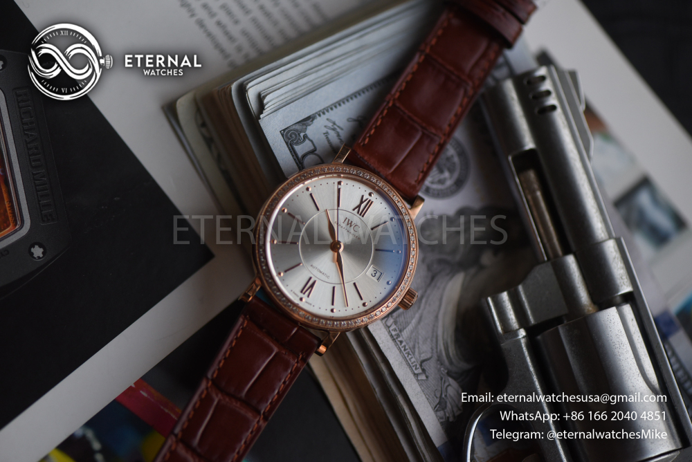 IWC - Portofino Automatic 37mm Diams RG/LE White A7F A2892