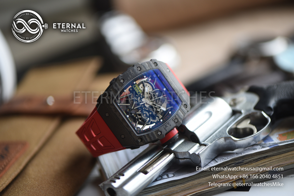RICHARD MILLE - SUPER CLONE RM35-02 44.5mm Black NTPT/RU RMAL1 (Free Sprung)