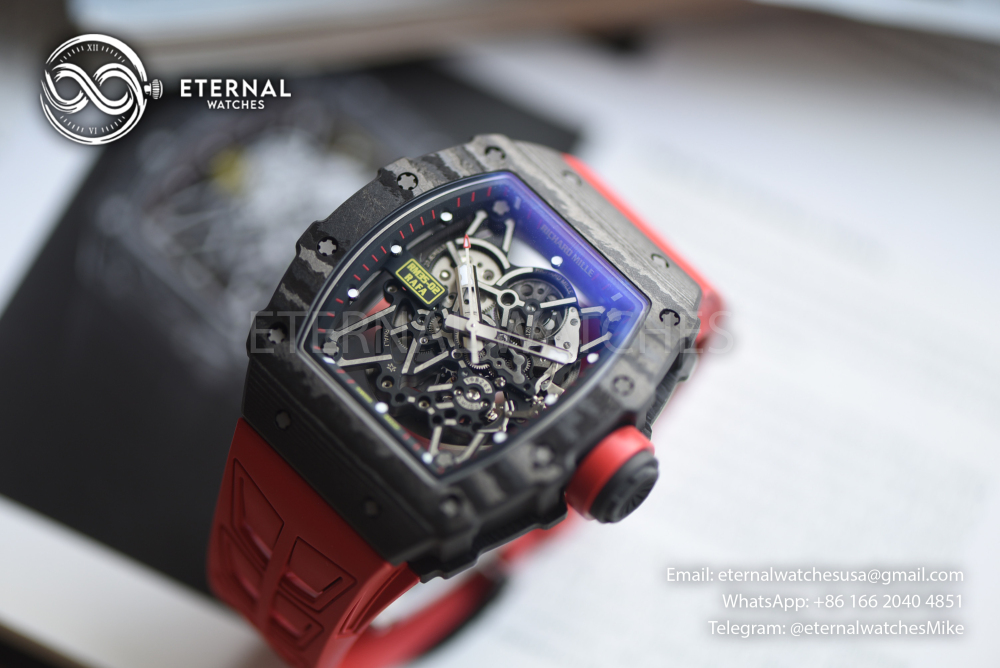 RICHARD MILLE - SUPER CLONE RM35-02 44.5mm Black NTPT/RU RMAL1 (Free Sprung)