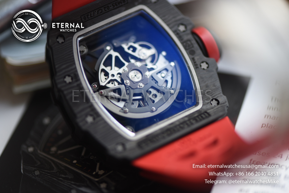 RICHARD MILLE - SUPER CLONE RM35-02 44.5mm Black NTPT/RU RMAL1 (Free Sprung)
