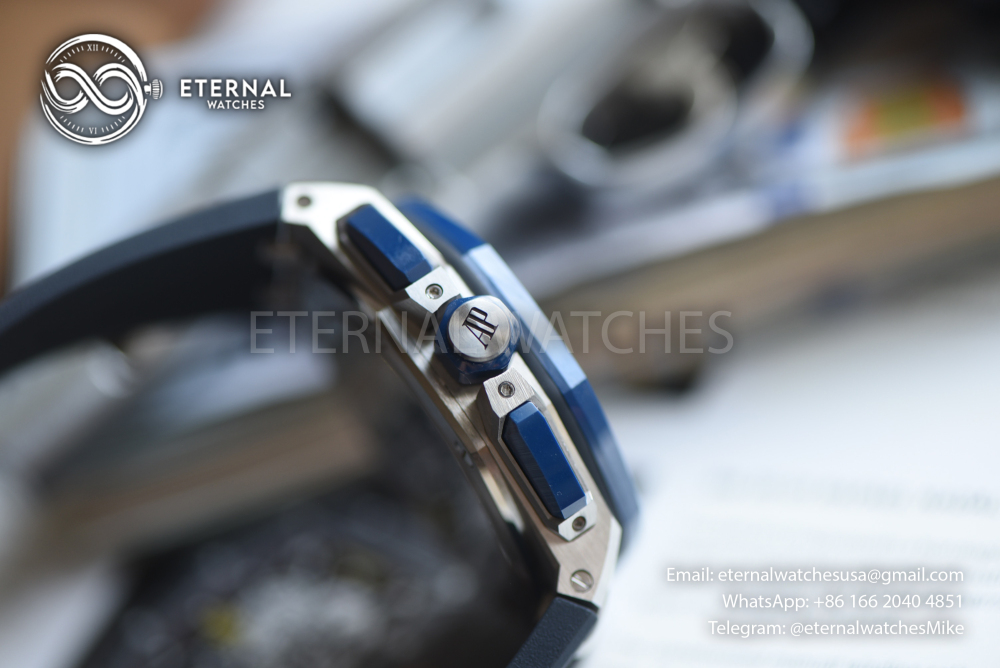AUDEMARS PIGUET - SUPER CLONE Royal Oak Offshore 26420 43mm SS/RU Blue/Blue DDF DD4401