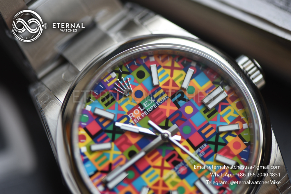 ROLEX - SUPER CLONE Oyster Perpetual 124300 41mm SS/SS 100 Year Celebration Dail VSF VS3230 (Free Sprung)