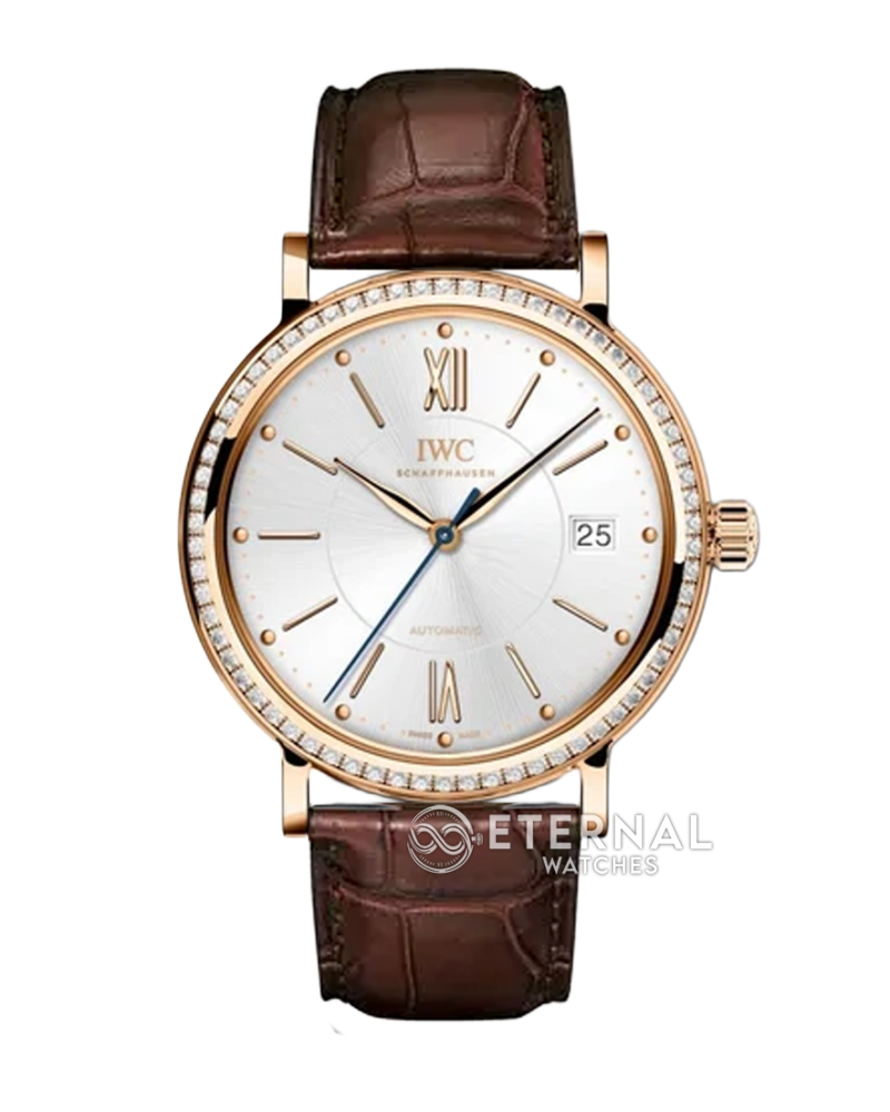 IWC - Portofino Automatic 37mm Diams RG/LE White A7F A2892