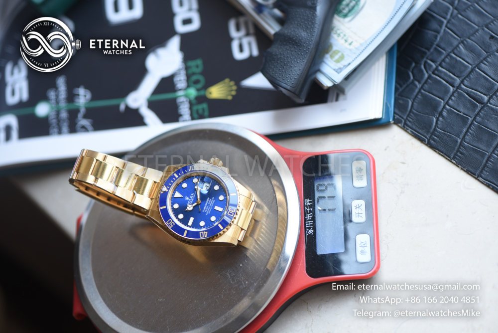 ROLEX - SUPER CLONE Submariner 126618LB 41MM Blue/Dot YG/YG VSF DD3235