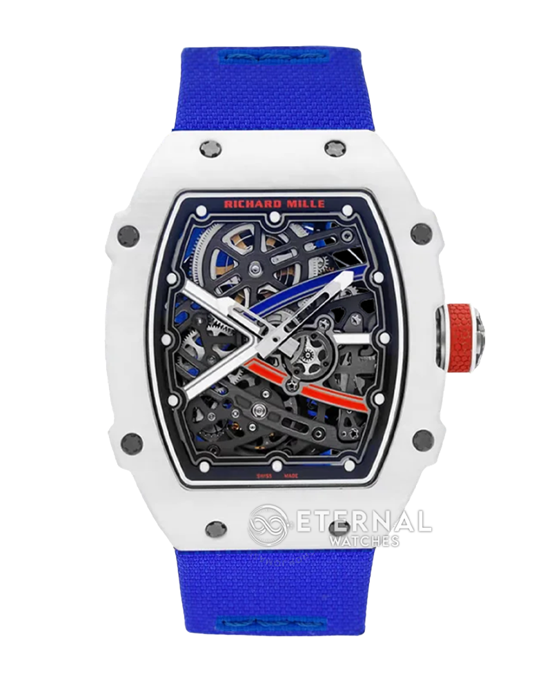 RICHARD MILLE - SUPER CLONE RM67-02 France White Blue Extra Flat UMI V3 (Updated Version)