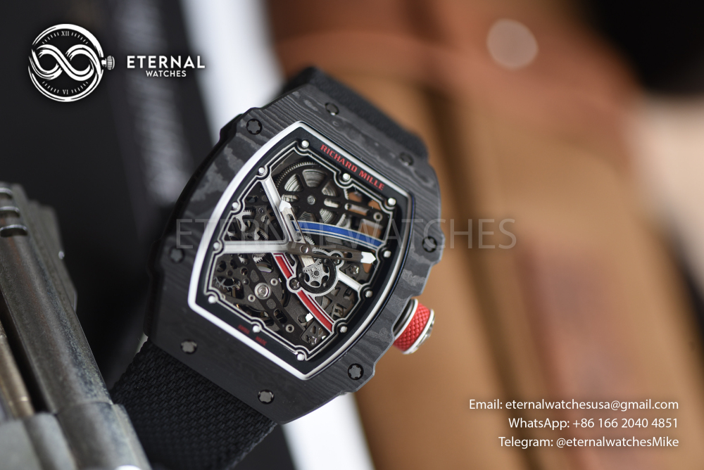 RICHARD MILLE - SUPER CLONE RM67-02 France Black Black Extra Flat UMI V3 (Updated Version)