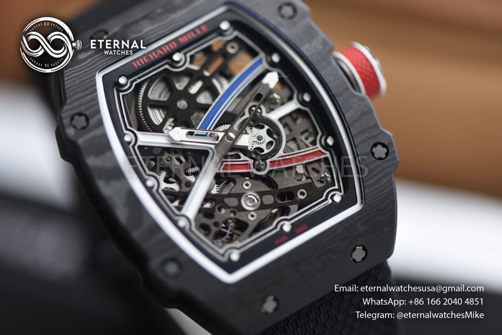 RICHARD MILLE - SUPER CLONE RM67-02 France Black Black Extra Flat UMI V3 (Updated Version)