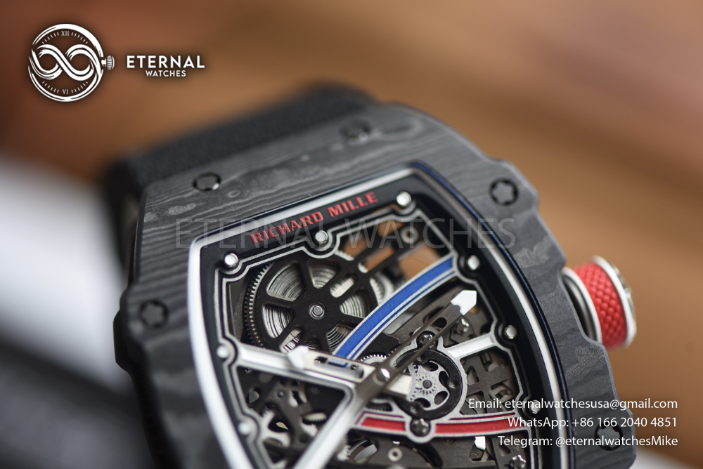 RICHARD MILLE - SUPER CLONE RM67-02 France Black Black Extra Flat UMI V3 (Updated Version)