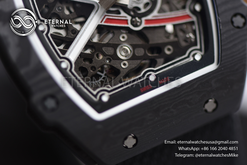 RICHARD MILLE - SUPER CLONE RM67-02 France Black Black Extra Flat UMI V3 (Updated Version)