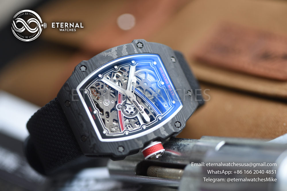 RICHARD MILLE - SUPER CLONE RM67-02 France Black Black Extra Flat UMI V3 (Updated Version)