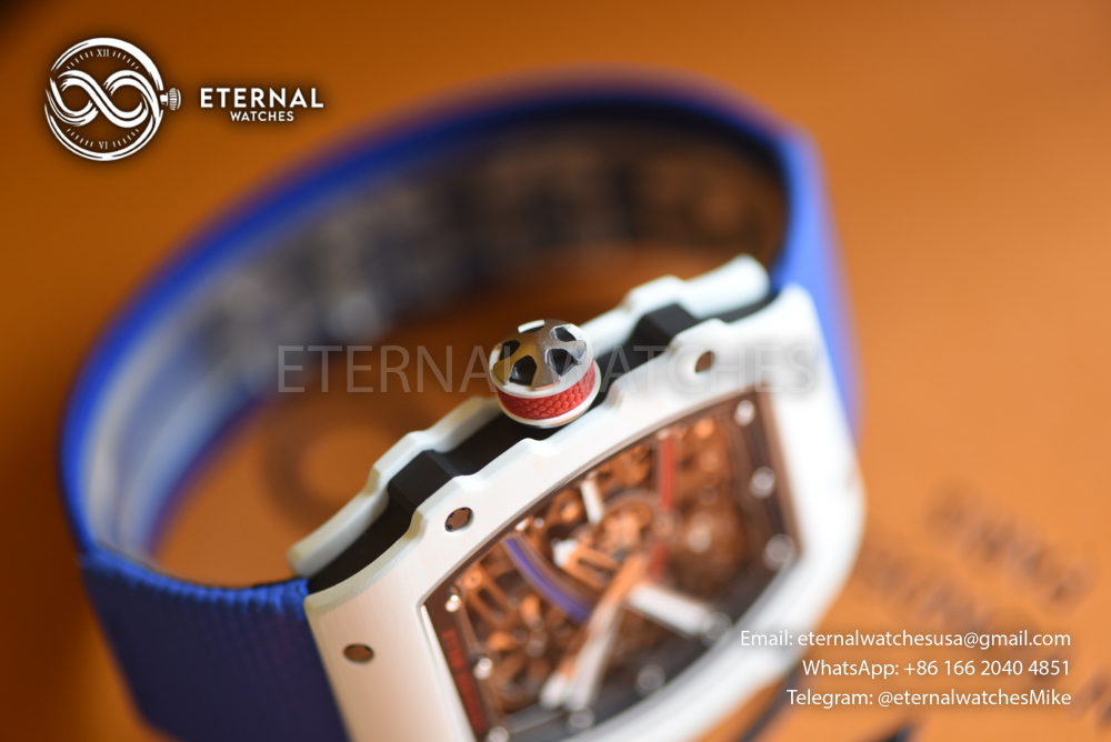 RICHARD MILLE - SUPER CLONE RM67-02 France White Blue Extra Flat UMI V3 (Updated Version)